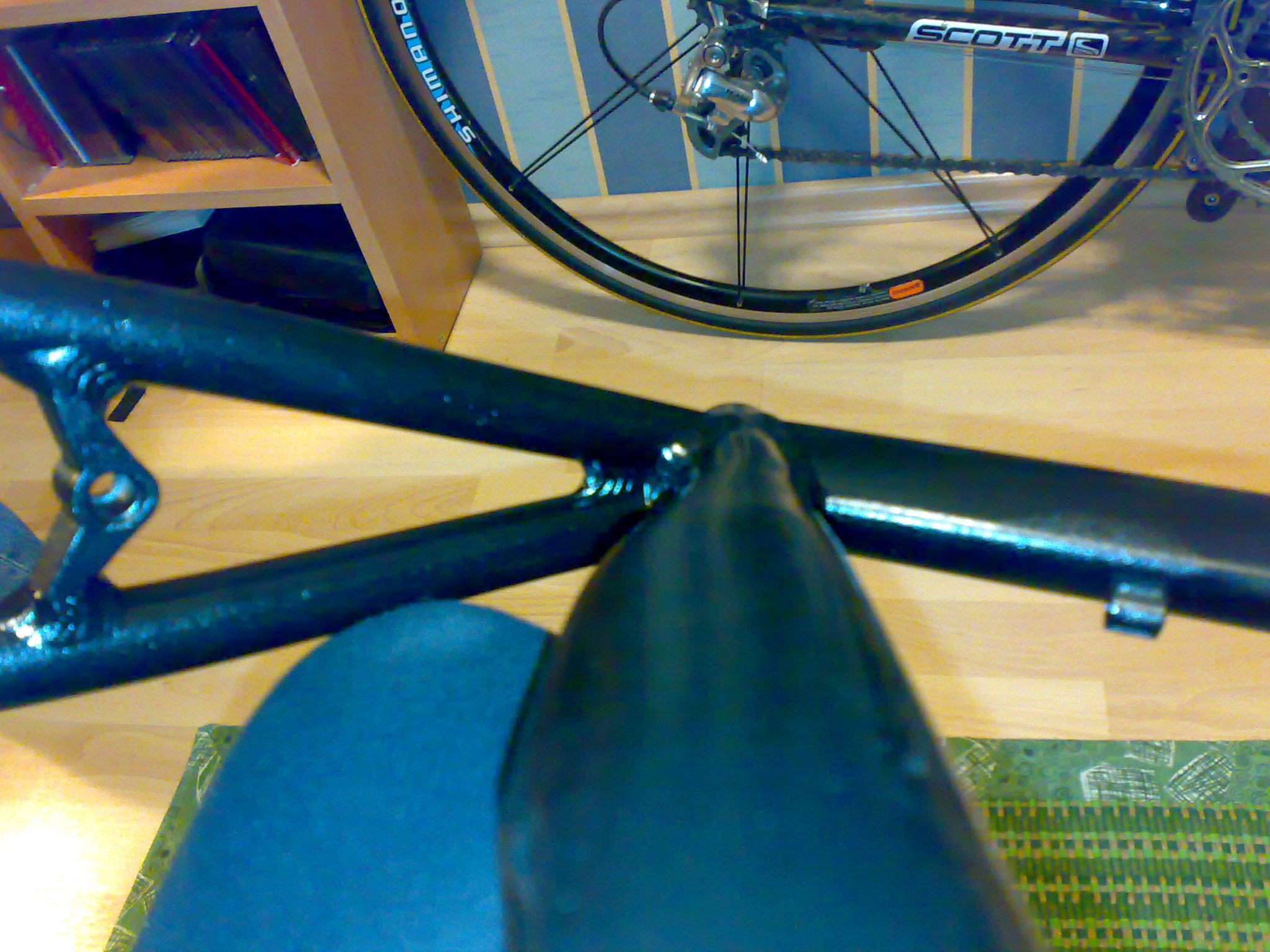 paint stripping aluminium bike frame
