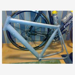 painting steel bike frame
