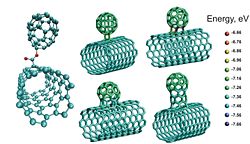 Computer models of stable NanoBud structures