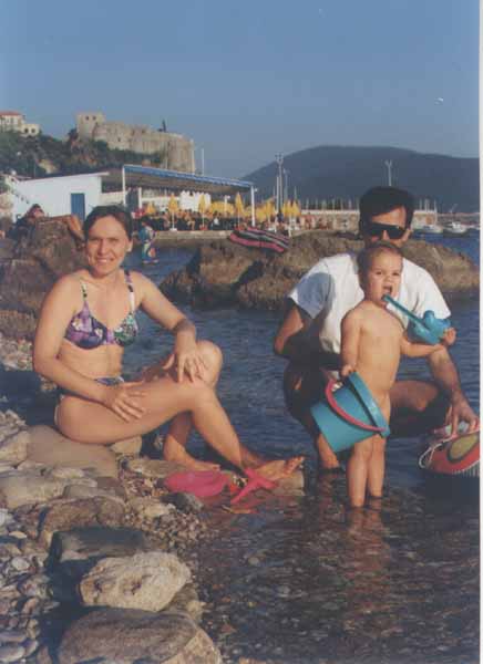 Nada, Mother and Father at SEKE beach